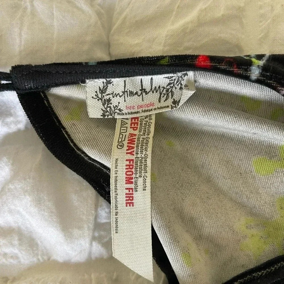 Free people floral velour slouchy babe bodysuit - Picture 7 of 12